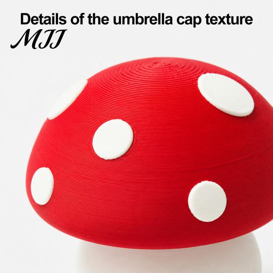 Tactile Clicker Toy 3D Printed Mushroom Toy, Button Fidget for Desktop Ornament Stress Relief, Mini Finger Backpack Decoration Anxiety Relief Gadget