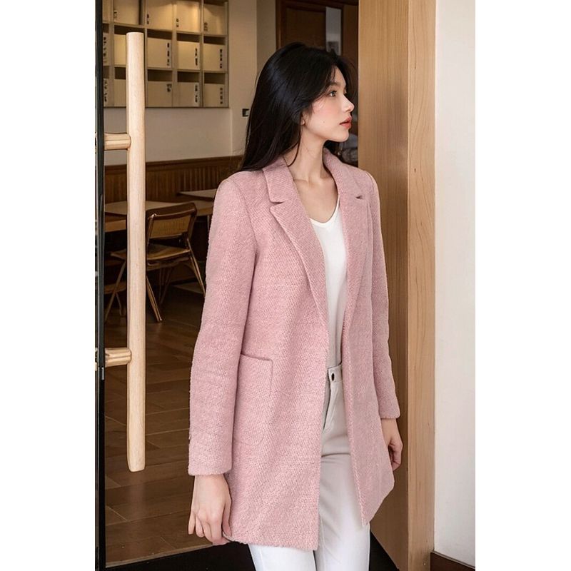 

Повседневный кардиган, вязаное элегантное пальто, пиджак Orange pink L