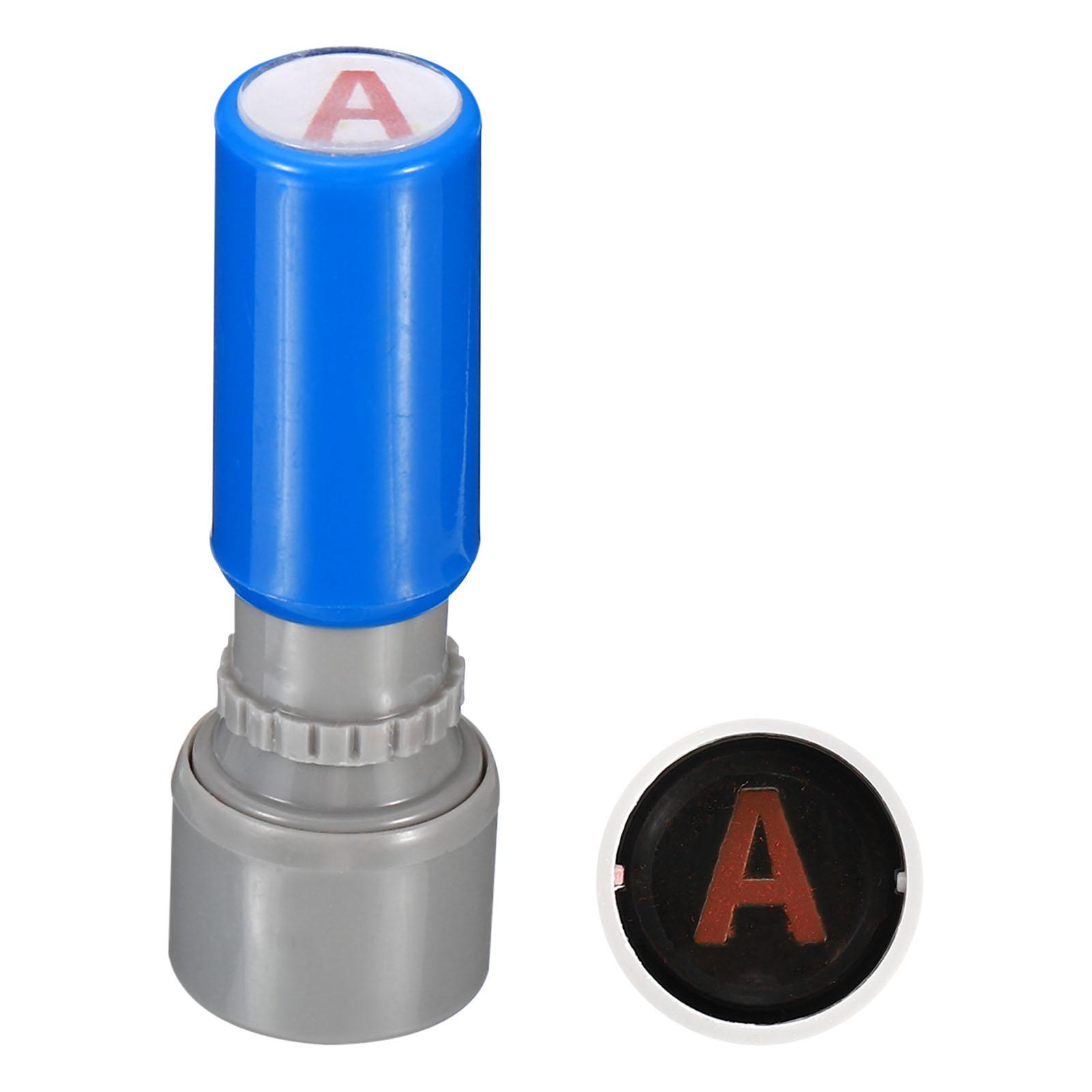 

7mm Round Stamp Seal Children Gifts Toys Self Inking Scrapbooking Plate Ink Pads Stamper for Classroom Scrapbooking Blue Shell