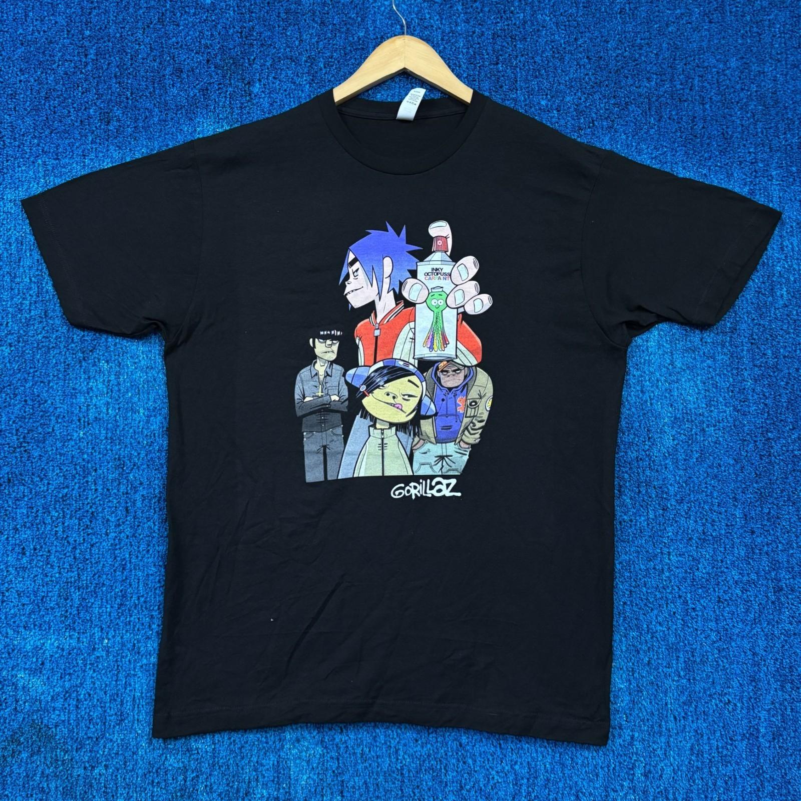 Gorillaz Inky Octopuss Car Paint Poster Trip Hop Band Tee L Unisex T-Shirt XXXXL