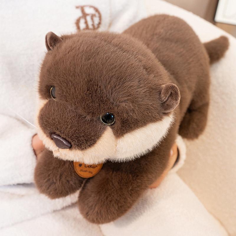 Toy Plush Otter Animal Simulation Sitting Posture Filling Doll Gift Children