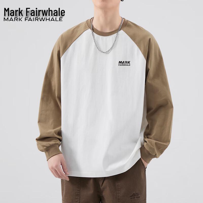 

Mark Fairwhale Men s Trendy Color-Block Crewneck Sweatshirt 2XL