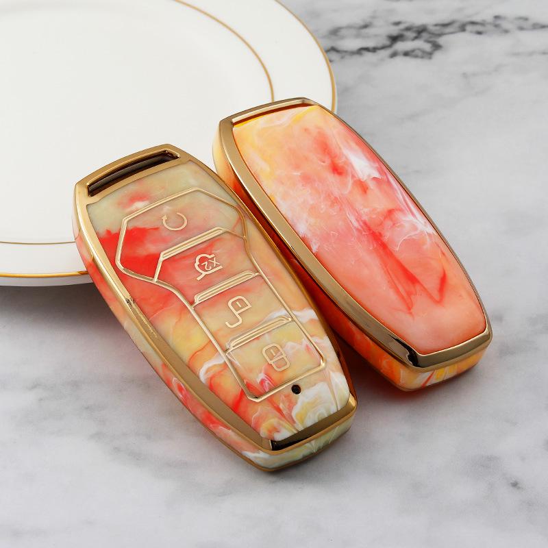 Guochao BYD TPU Schlüsselhülle für Tang Song Pro/Qin Plus/Yuan/Song Max/F3S7