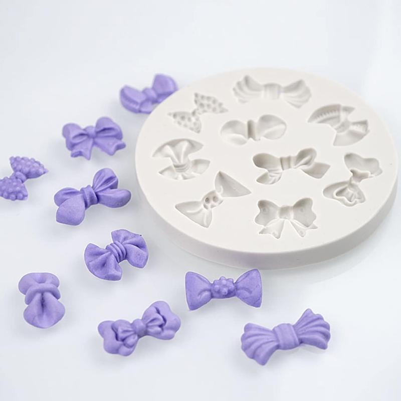 1 buc. Fundițe Mulate Silicon Fondant Bomboane de Zahăr Cake Pop Fundă Mulate Artizanale pentru Decorarea DIY a Torturilor