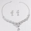 Brautschmuckset Halskette Ohrringe Zweiteiliger Hochzeitsschmuck Braut Diamantset