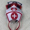 Charme Krankenschwesternhut Cosplay Stirnbänder Einzigartiges Charme Kopfschmuck Stilvolles Damen Stirnband für Rollenspiel Aktivität