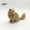 Artistic Persian Cat Statue 3D Printed Ornament, Hollow Animal Figurine Delicate Texture Design, Decor Compact Desktop Decor, Creative Gift