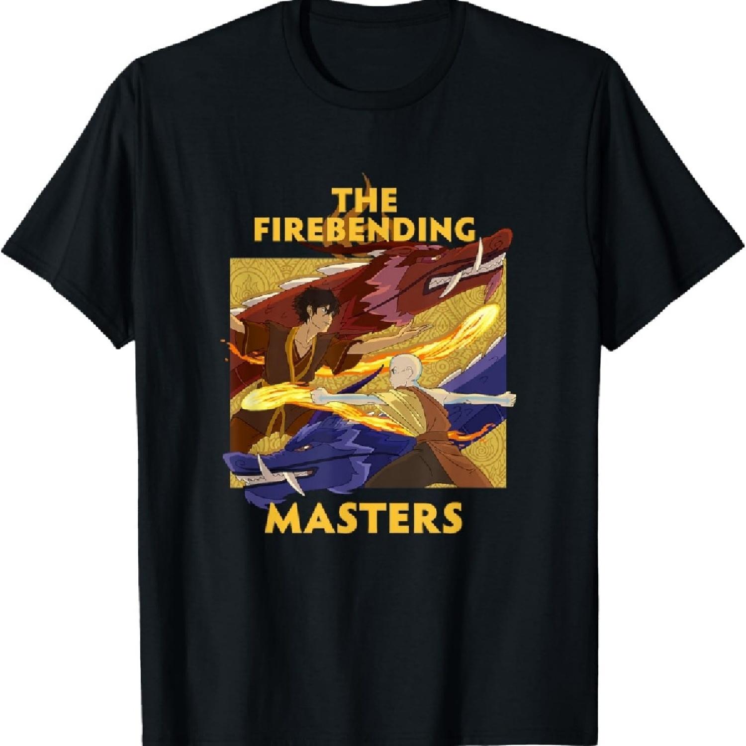 

Avatar The Last Airbender Aang & Zuko Fire Masters T-Shirt XXXXXL