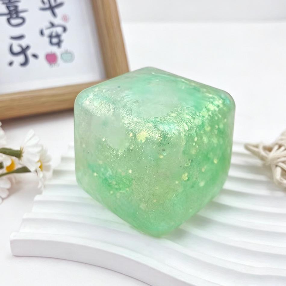 Ripple Ice Cube Maltose Decompression Toy Ice Cube Fidget Toys Squeeze Toy Anti-stress Sensory Toy Pinch For Kids Adults