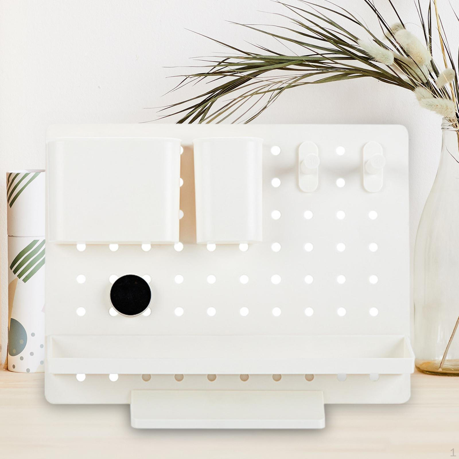 

Pegboard Настольные органайзеры Crafts Organization Контейнер Крючок Кронштейны Стеллаж для хранения Полка для белый