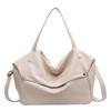 Large Capacity Women's Solid Color Korean Style Fashion Tote Shoulder Bag