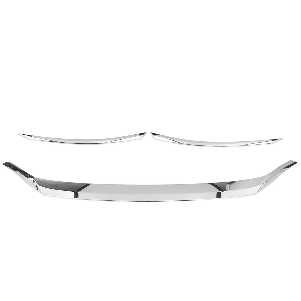 3Pcs Front Hood Trim Electroplate Grill Bonnet Strip Cover Fit for Harrier Venza XU80 2020 2021