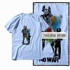 Coolmind X0010 100% Cotton Anti-war Print Exclusive Graphic Men T Shirt Big Size Men Tshirt Casual T-shirt for Men Tees
