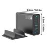 Multifuntional 135W Wall Charging Adapter USB Type C Port Intelligent Power Desktop Charging Station Plastic Texture