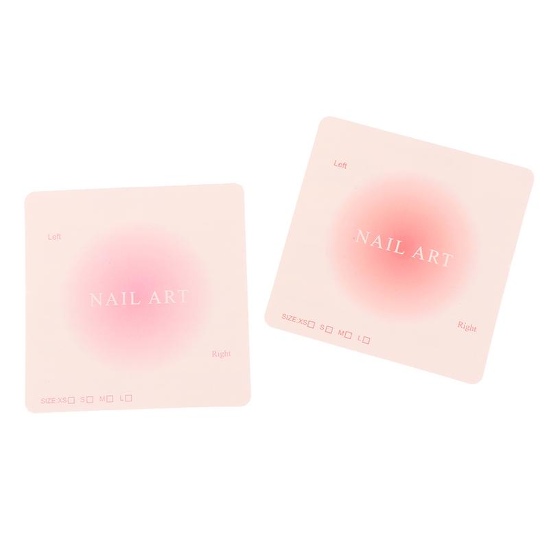 100Pcs Press-On Nail Packaging Display Handmade False Nail Design Swatch Show Card Manicure Sample Display