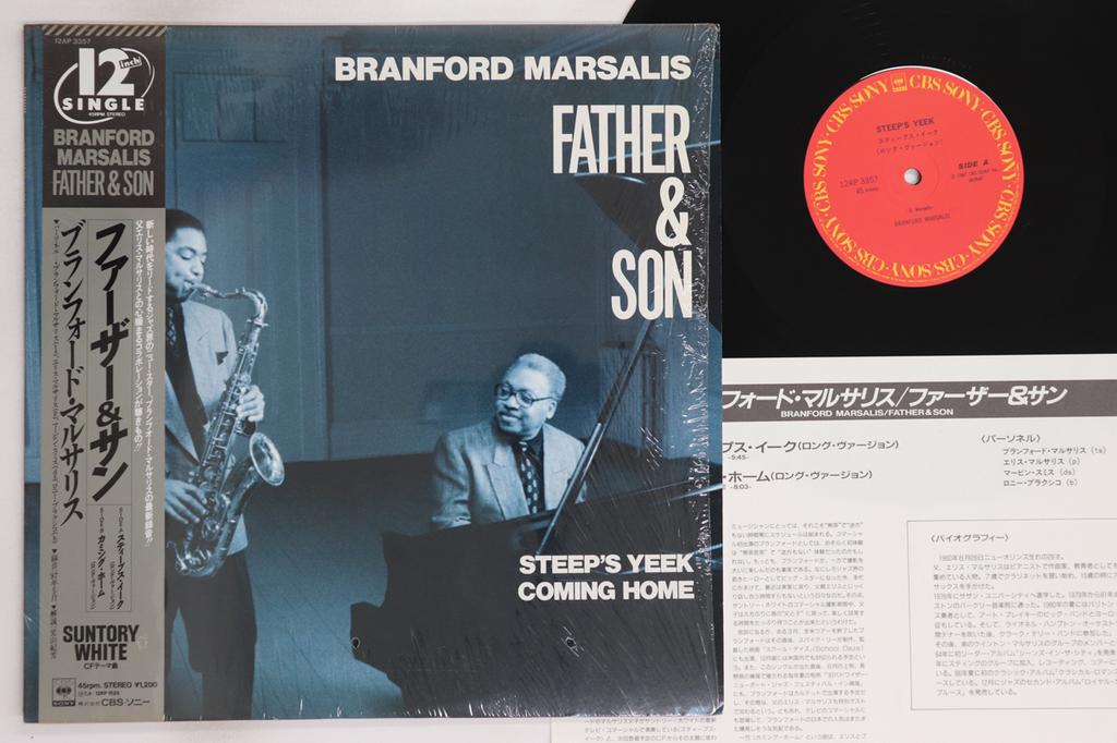12inch Record BRANFORD MARSALIS - Father & Son 12AP3357 CBS SONY 1987 Japan Obi Jazz Used