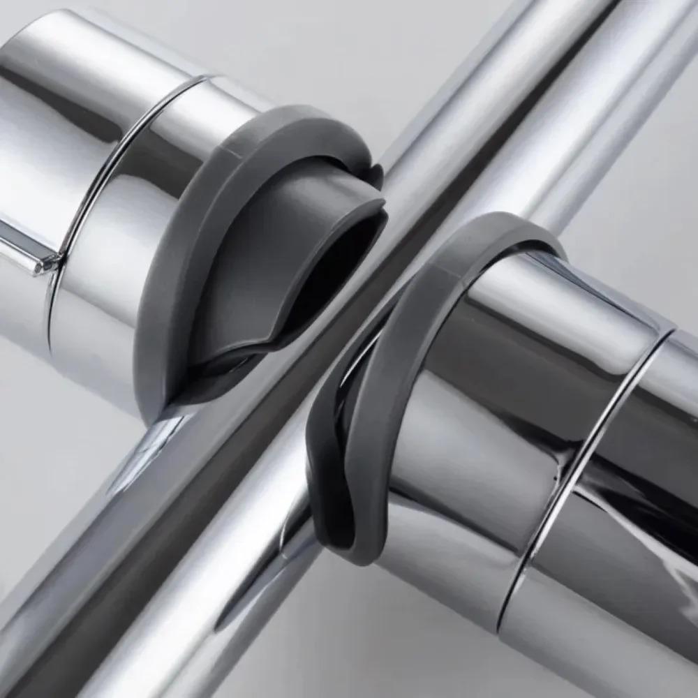 18-25Mm Shower Rail Slide Adjustable Showerhead Plastic Wear-Reistant Holder 360 Degree Rotation No Burr Different Hole