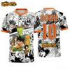 2026 Summer Dragon Ball Oversized T-shirt High Quality 3D Print Kid Goku & Classic Character Manga Panel Unisex Retro Y2K Tee