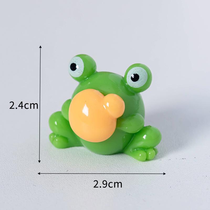 Micro Landscape Cute Relief Mood Small Frog Doll Resin Crafts Car Desktop Decoration Pieces