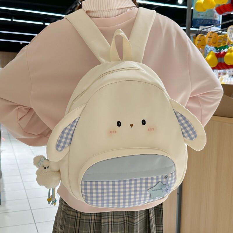 Schoolbag High Value Cartoon Backpack Girls Japanese ins Style Cute Rabbit Student Small Backpack Versatile Campus School Bag