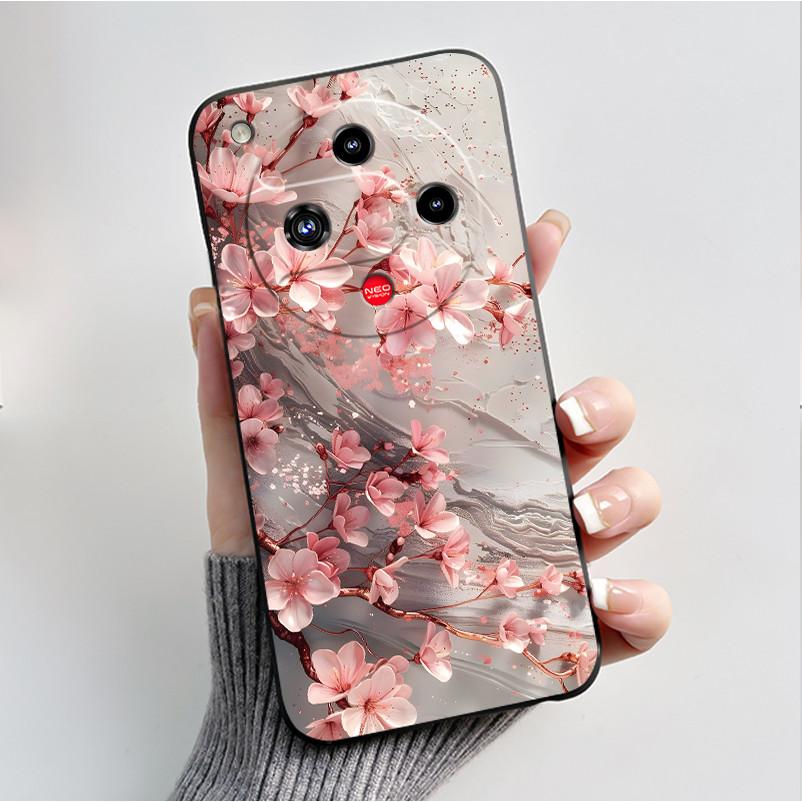 For Nubia Focus 2 5G Z2462N Case Luxury Fashion Butterfly Flowers Soft TPU Silicone Black Cover for ZTE Nubia Focus2 Phone Case