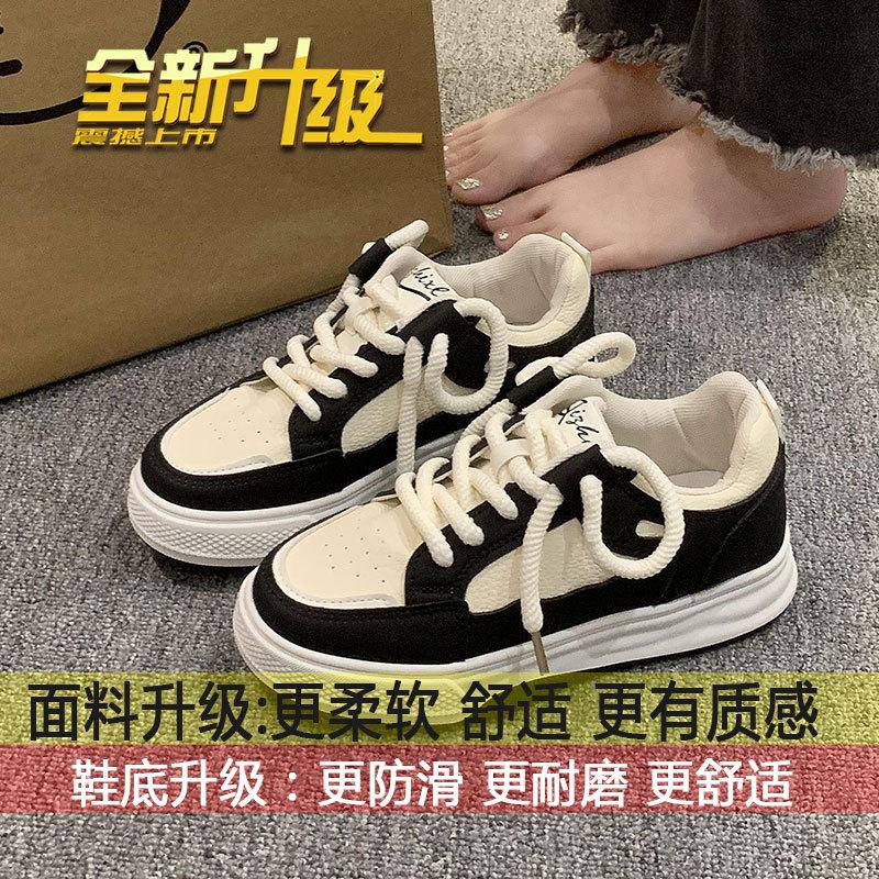 

College style Guochao niche bread shoes women s 2025 spring and autumn new Korean platform white shoes versatile casual board shoes 35