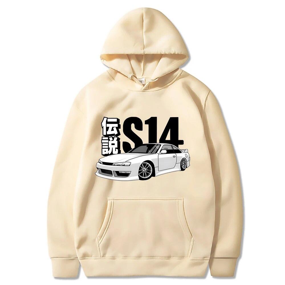 Anime Initial D Printed Hoodie Men Women Casual Fashion Hooded Shirt Long Sleeves Pullover Sweatshirts Oversized Unisex Clothing