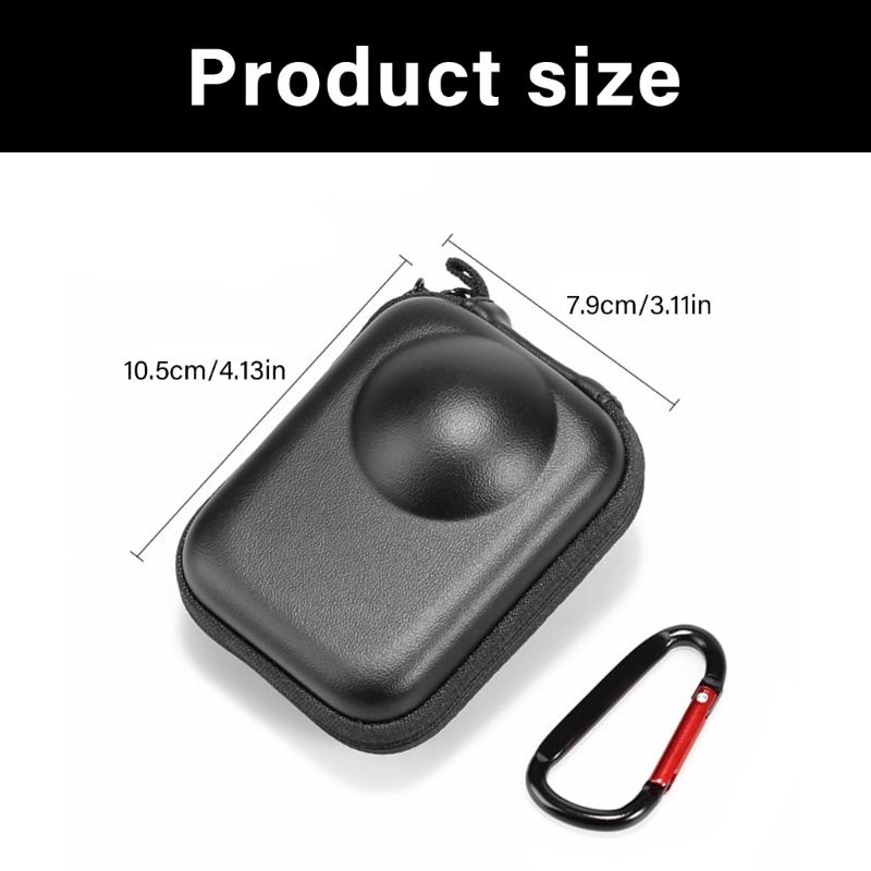 Lightweight Travel Camera Bag Built In Carabiner Durability Shell For OSMO360 Action Camera Accessories Shock Absorbing