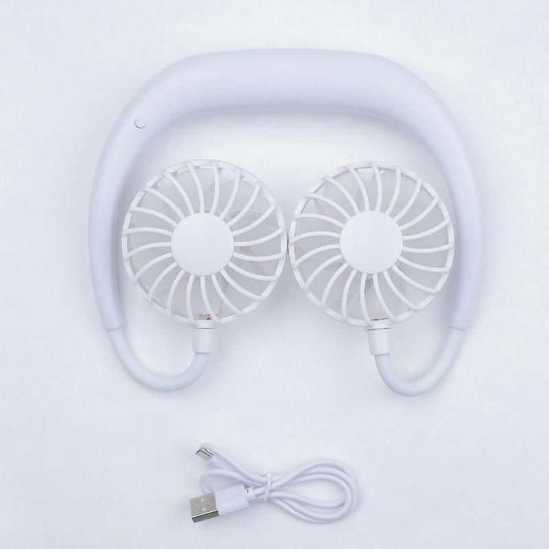 

Вентилятор USB Безшумний маленький електричний вентилятор Підвісний охолоджуючий шийний вентилятор Перезаряджуваний безшумний вентилятор Підвісний шийний вентилятор для подорожей Аксесуари на природі
