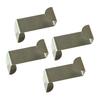 4Pcs Stainless Steel Cabinet Door Hook Punch Free Rust Proof Multifunctional Over Door Hangers