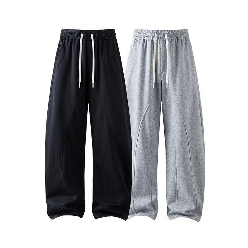 2025 Men Black Casual Pants Men Fashion Oversized Wide Leg Pants Men Sweatpants Male Streetwear Loose Straight Joggers Pants Men Trousers