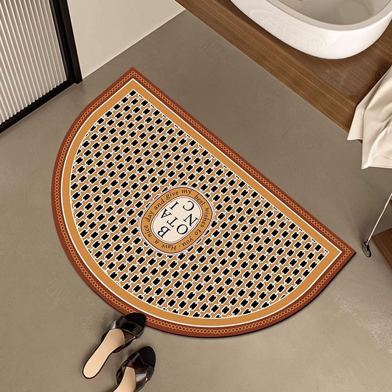 VIKAMA Bathroom Mats Kitchen Mats Front Door Mats Foot Rugs Non-slip Diatomite Mud Quick Dry Machine Washable Manageability