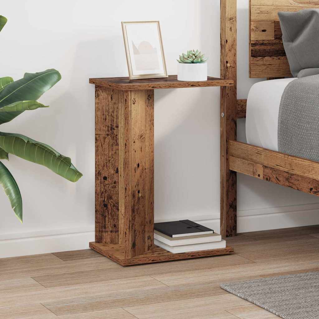 Side Table Reclaimed Wood Look 35 x 25 x 50 cm Engineered Wood