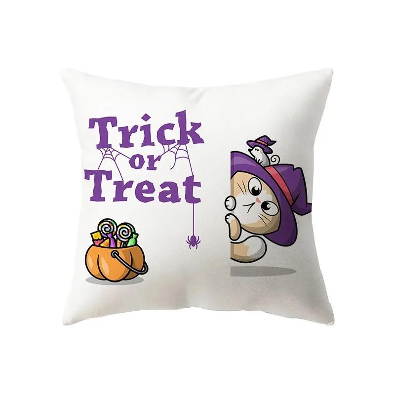Motyw Halloween Czaszka Dynia Lampion Wzór Poszewka na Poduszkę Pokój Dzienny Biuro Poszewka na Poduszkę Sofa Samochód