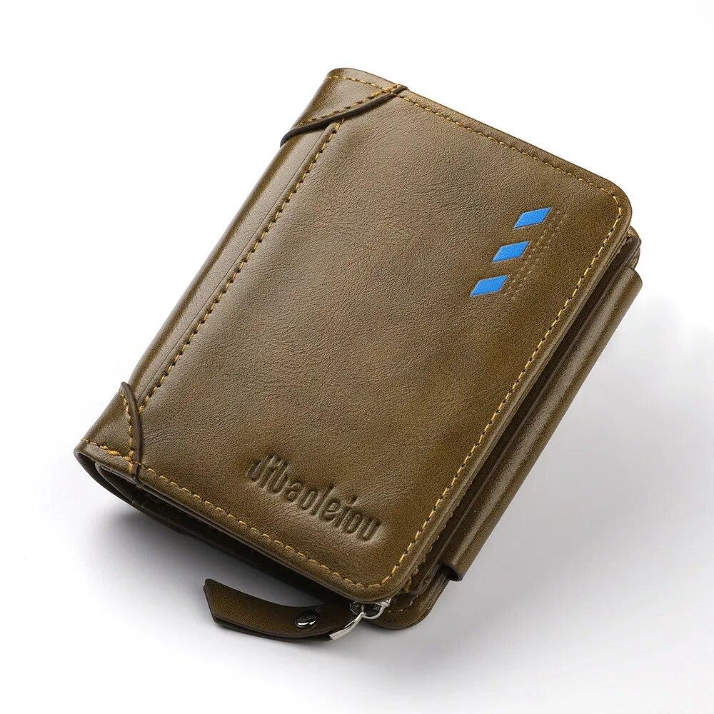 Men s Wallet Fashion Pu Soft Leather Wallet Card Holder Zipper Coin Pocket Coin Wallet Multi Card Wallet Gift Men s Wallet