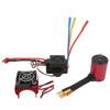 RC Waterproof Brushless 60A ESC S3650 2300KV Brushless Motor Kit with Motor Cooling Fan for 1 8 1 10 RC Car