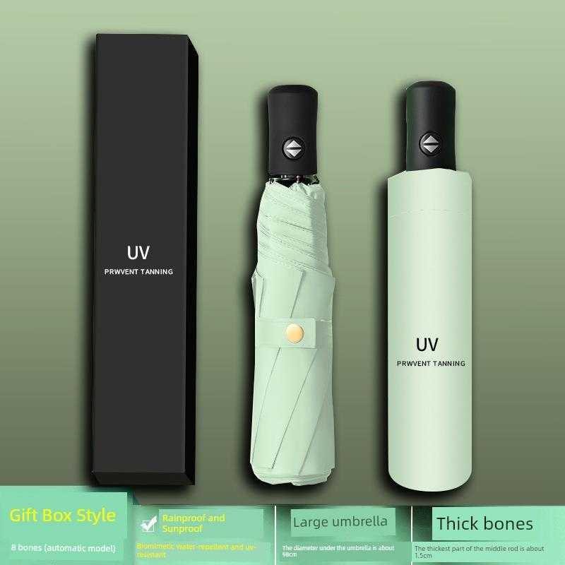 Fully Automatic Large Umbrella for Men and Women, Dual-Use for Sun and Rain, Sunshade Umbrella, Uv Protection, with Logo Printing