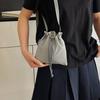 Korean Style Nylon Shoulder Bag Crossbody Bag Mobile Phone Bag Drawstring Bucket Bag  Outdoor