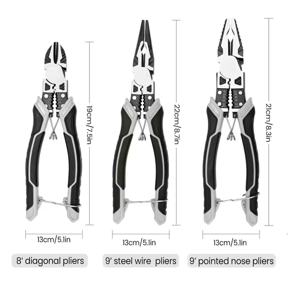 Multifunktionale universelle Seitenschneider, Drahtschneider, langlebige rutschfeste Reparaturwerkzeuge für professionelle Elektriker