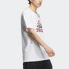 Adidas Alphabet Logo Cartoon Panda Print Round Neck Short Sleeve T-Shirt Men Tops White IP3966