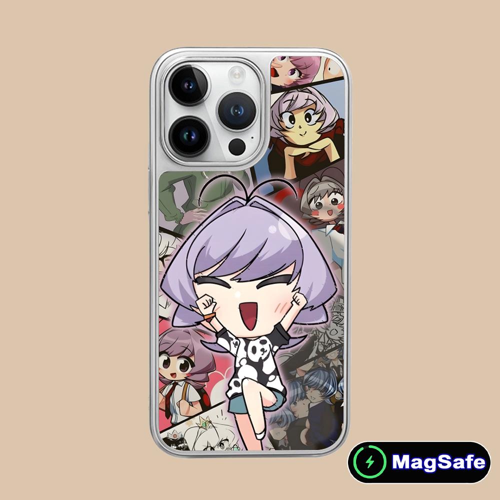 Anime Najimi Osana Mobile Phone Case for iPhone 17 16 15 14 13 12 11 Air Pro Max Plus Magsafe Silver Plating Colorful Cover