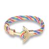 European and American Trends, Boat Anchors, Men's Aircraft Bracelets, Polyester Rope Jewelry