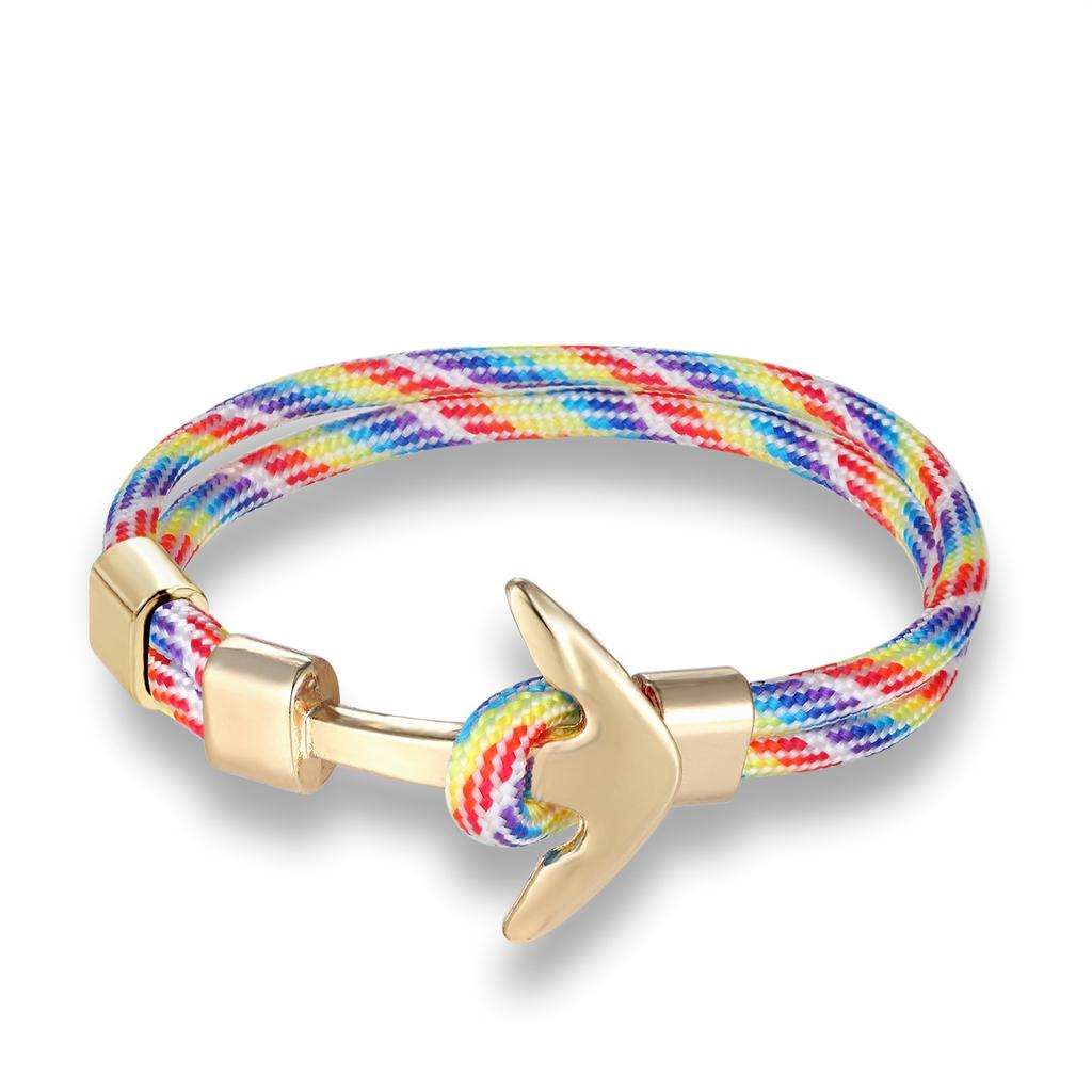European and American Trends, Boat Anchors, Men's Aircraft Bracelets, Polyester Rope Jewelry