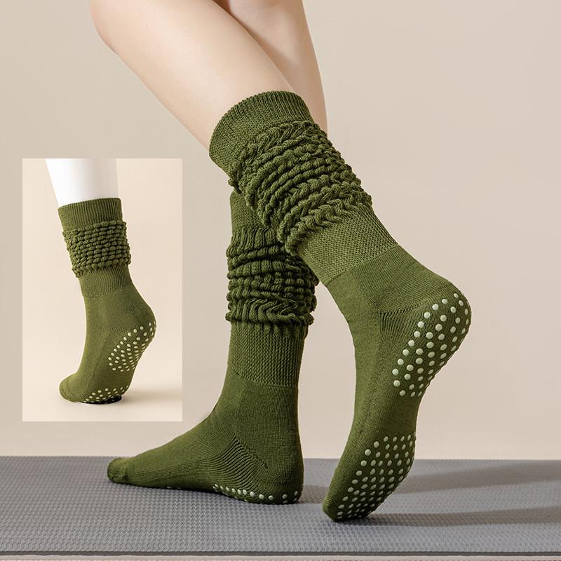 Damen Gestrickte Stulpen Schützer Lange Socken Damen Fitness Tanz Pilates Yoga Socken