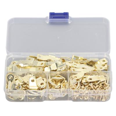 251 Stück D-Ring Bilderrahmenaufhänger Festes Stabiles Fotoaufhänge-Hardware-Set mit Zackenhaken für Bilderrahmen