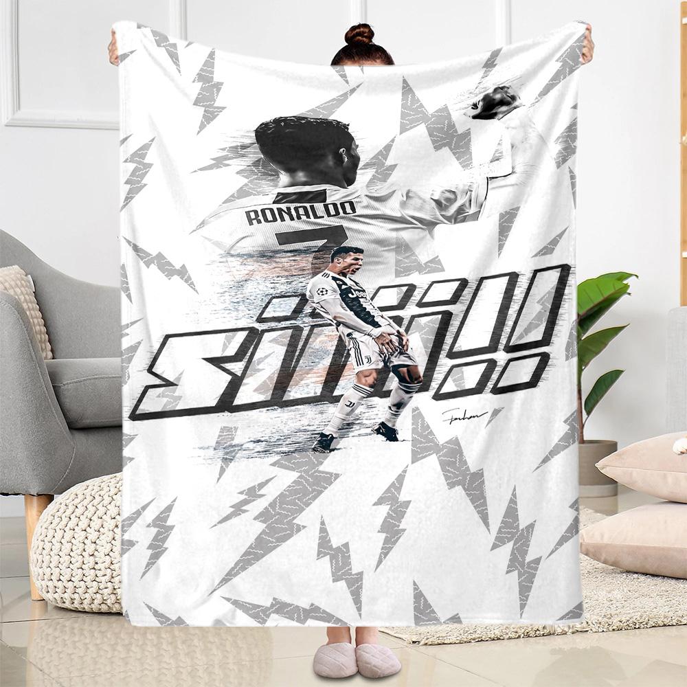 Ronaldo's Juventus Glory Blanket Soft & Cozy Great for Couch Office Sofa Four Seasons Multipurpose Warmthful Decor