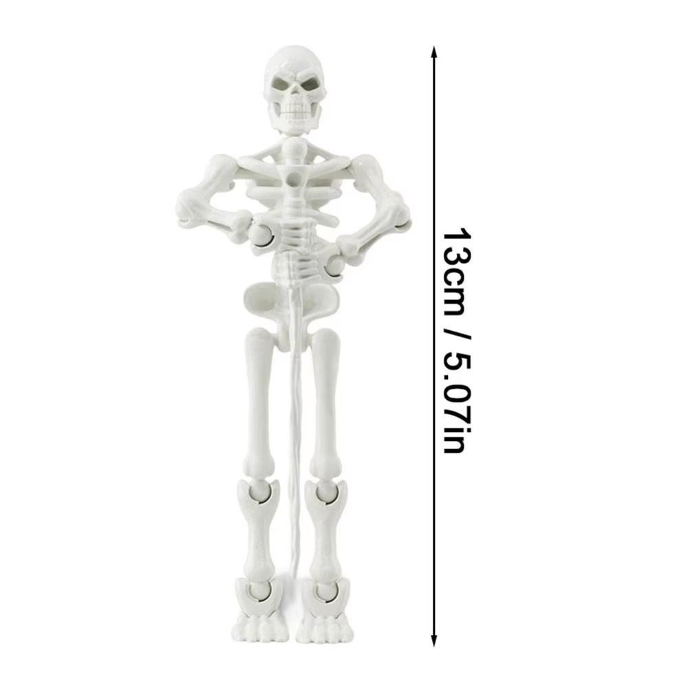 Fully Movable Joints Articulated Skeleton Figurine Eco-Friendly PLA Material Lightweight Sturdy 3D Printed Skeleton Model