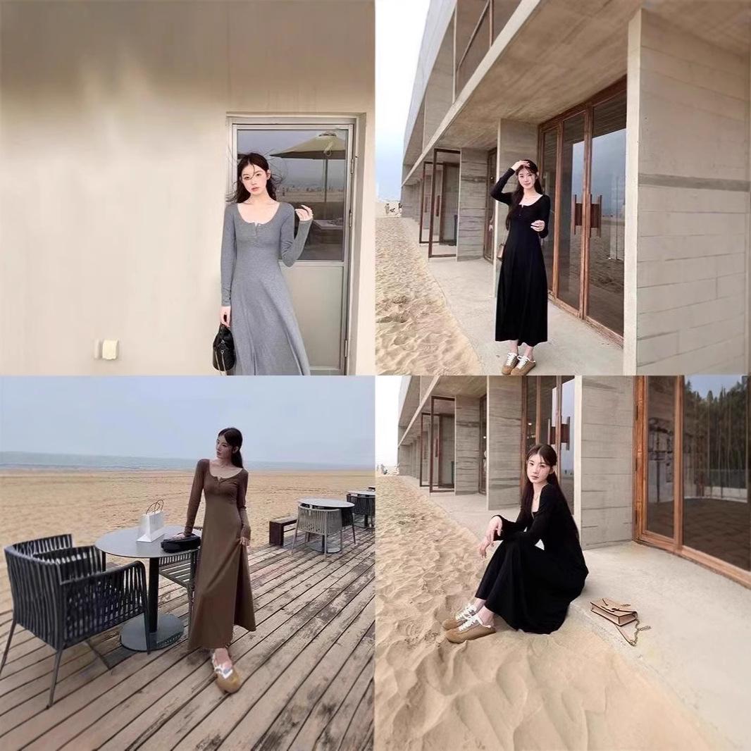 

Pure Desire Women s Autumn 2024 Slimming Mid-Length French Dress S сірий колір