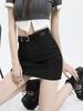 Frauen Anzug Mini Röcke Sommer Grund Schlank Hohe Taille A-linie Rock Shorts Büro Dame Alle-spiel Schwarz Elegante vintage