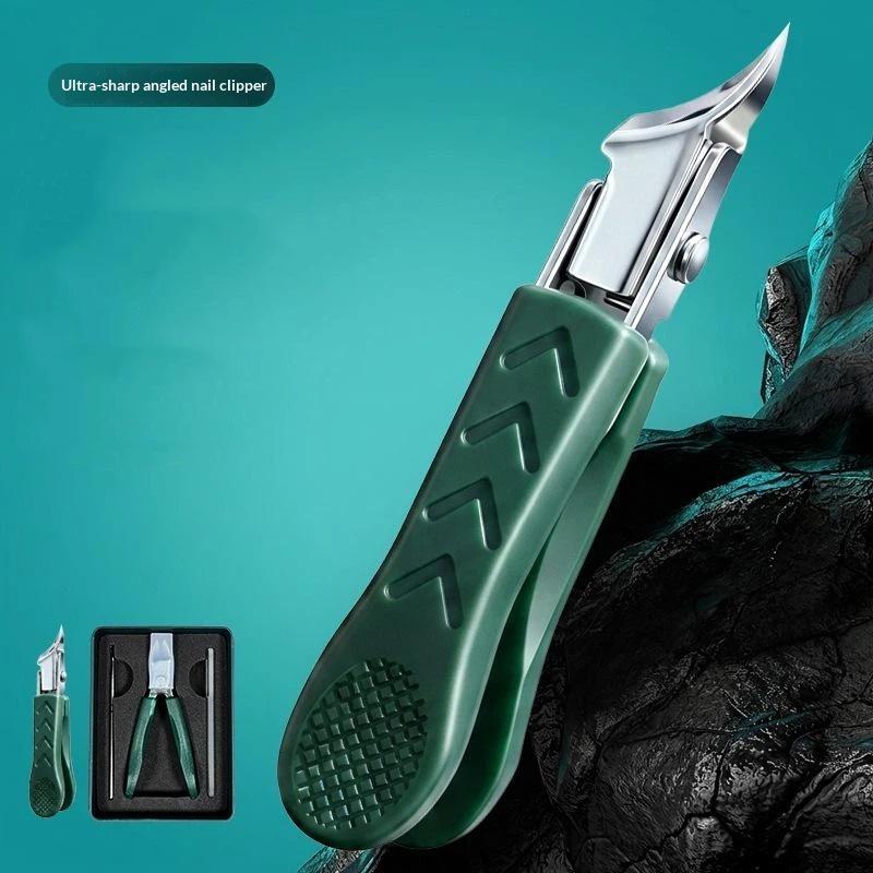 Nail Clippers High Precision Ultra Sharp Pointed Nose High-End Angled Mouth Fine Cutters for Delicate Nail Trimming